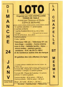 Loto 24 janvier 2016